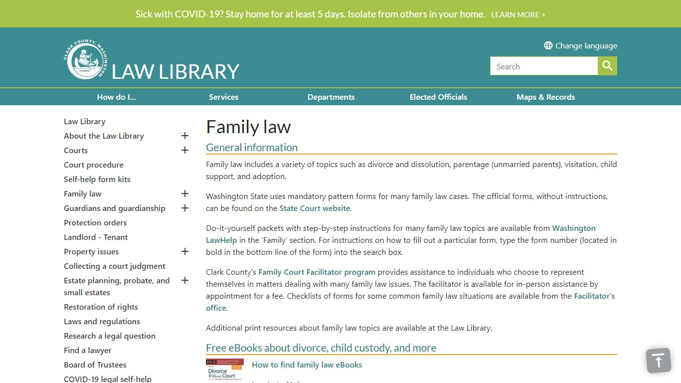 Family law | Clark County